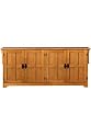 Craftsman Lowboy Sideboard Buffet Table Wood Doors Four door 72"w Light Oak