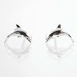 Little Sterling Silver Dolphin Stud Earrings, #11080