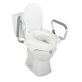 Cosco Ability Care Locking Toilet Riser with Flip Back Arms, White