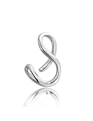 Bling Jewelry Sterling Silver Letter S Script Initial Pendant 18 inches