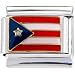 Puerto Rico Flag Italian Charm