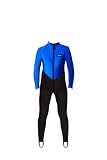 Aeroskin Kids Lycra Full Body Suit Black Blue - Kids-2