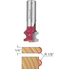 Freud 82-110 1/8-Inch Radius Half Round Router Bit with 1/2-Inch Shank
