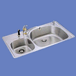 Elkay Gourmet Collection LCGR3822L1 38 Top Mount Double Bowl Stainless Steel Sink with 18-Gauge, 8 Large Bowl Depth, 3-1/2 Drain, Self-Rim and Small Bowl On Left: 1 Hole