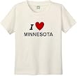 I LOVE MINNESOTA - BigBoyMusic Youth Designs - White T-shirt