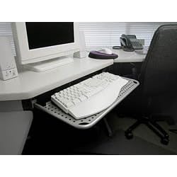 <b>Under Desk Keyboard Drawer - Pewter Metal Art - (Pewter)</b>