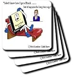 Londons Times Health and Vanity Trends Cartoons - 8 Tracks In Therapy - Coasters