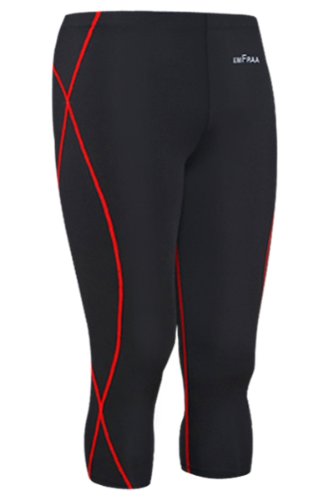 Emfraa Mens Womens undergarments black capri yoga pants XL