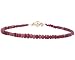 JULY BIRTHSTONE SPECIAL: 20 Carat All Natural Ruby Bead Bracelet with Magnetic Clasp