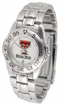 Texas Tech Red Raiders Gameday Sport Ladies' Watch with a Metal Band
