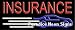 Auto Insurance Neon Sign 13 x 32