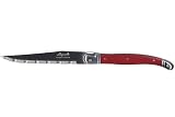Laguiole Steak Knives, Set of Six, Crimson