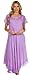 Sakkas 00931 Everyday Essentials Cap Sleeve Caftan Dress/Cover Up - Purple - One Size
