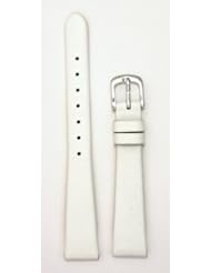 Ladies Genuine Italian Leather Watchband White 12mm Watch Band