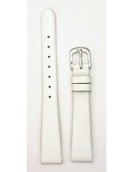 Ladies Genuine Italian Leather Watchband White 13mm Watch Band - by JP Leatherworks