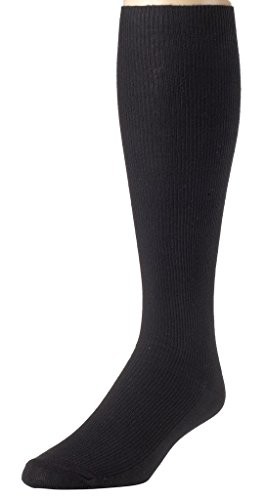 Sportoli Men's Soft Ribbed Knit Cotton Blend Comfortable Knee High Socks