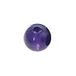 Sterling Silver February Semiprecious Stone Birthstone Charm