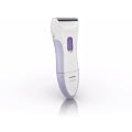 Philips HP6342/00 Ladyshave Wet & Dry, Batteriebetrieben, Trimmeraufsatz, Effizienzaufsatz