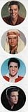 Elvis Round Stickers