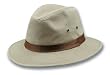 Dorfman Pacific Men's 1 Piece Canvas Leather Trim Safari Hat