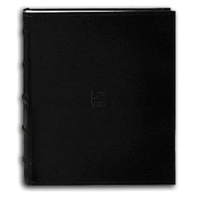 Pioneer Photo Albums Bonded-Leather BI-DIRECTIONAL 200 capacity slide-in pocket albums with Memo - 5x7-Black