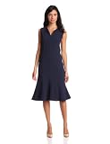 Pendleton Women's Petite All Day Built In Stretch Dress, Midnight Navy Travel Tricotine, 10