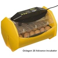 Octagon 20 Advance - digital menu driven incubator calibrated from factory with digital temperature and humidity readout but also high and low temperature alarm; comes with the autoturn cradle
