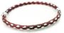 Burgundy ENAMEL Roman Bangle Sterling Silver Bracelet
