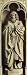 Hubert van Eyck (Ghent altar altar of the Mystic Lamb, left outer wing, inner bottom scene: St. John the Baptist, Skulpt