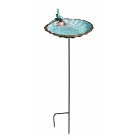 Achla Designs Scallop Shell Birdbath With Stand
