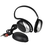 Wireless Behind-the-Head Stereo Headphones (Black/Silver)