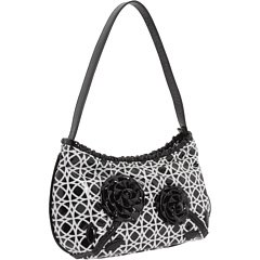 Vera Bradley Frill Collection - Comin' Up Roses Handbag - Night & Day