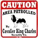Area Patrolled by Cavalier King Charles Sign