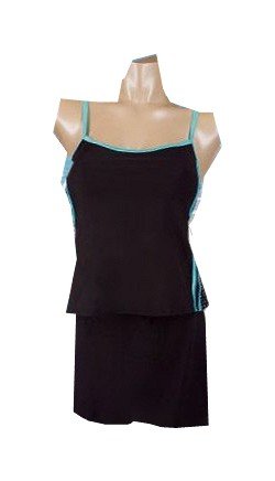 It Figures! Hip Hider Collection Mesh Accent 2-piece Skirtini Swimsuit RETAIL VALUE $98