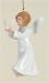 Pack of 2 Holiday Traditions Porcelain Angel of Peace Christmas Ornaments