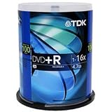 TDK 16X DVD+R 100PK Spindle