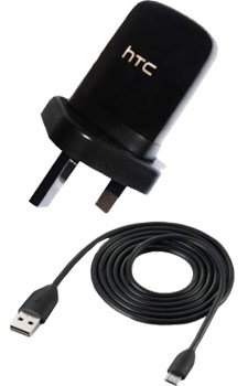 Genuine HTC TCB250 Uk Mains Charger for Desire, Legend, Wildfire, HD2, HD Mini, Aria