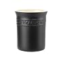 Le Creuset Stoneware Small Utensil Jar, 1 Litre, Satin Black (Matt Black Finish)