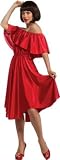 Saturday Night Fever Red Dress Adult Costume (As Shown;One Size)