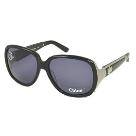 AUTHENTIC CHLOE SUNGLASSES CL 2125 SHINY BLACK C01