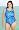Sea Glass Plus Size Keyhole Back Swimsuit - Women's Swimsuit Plus Size Swimsuit