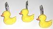 Rubber Ducky Shower Curtain Hooks - set of 12