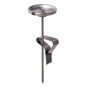 Tel-Tru LT225R BIG Green Egg, Grill Dome, Kamado Replacement Thermometer, 2 inch dial, 5 inch stem, 150/750 degrees F