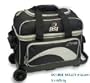 BSI 2 Ball Roller Bowling Bag Black/Gray