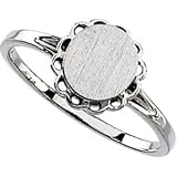 10K Yellow Gold Oval Signet Ring