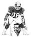 Washington Redskins Darrell Green Washington Redskins By Michael Mellett 16 X 20 - Unframed
