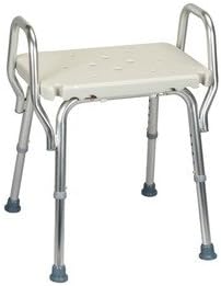 Shower Chair with Backless Molded Seat and Arms