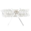 Crystal All My Heart Garter - White