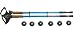 Nordic Walking Teleskop Stöcke 65 cm - 138cm - blau