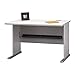 BUSH BUSINESS FURNITURE WC14548 Furniture Series A 48W Desk in Pewter and White Spectrum